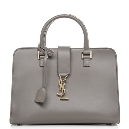 Saint Laurent Calfskin Small Monogram Cabas Fog 1 of 11