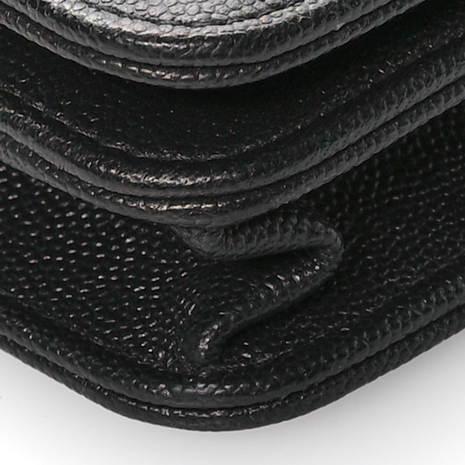 Chanel Caviar Quilted Vintage Mademoiselle Wallet On Chain WOC Black 11 of 12