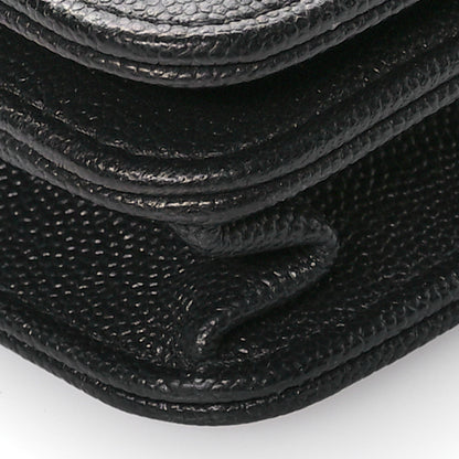 Chanel Caviar Quilted Vintage Mademoiselle Wallet On Chain WOC Black 11 of 12