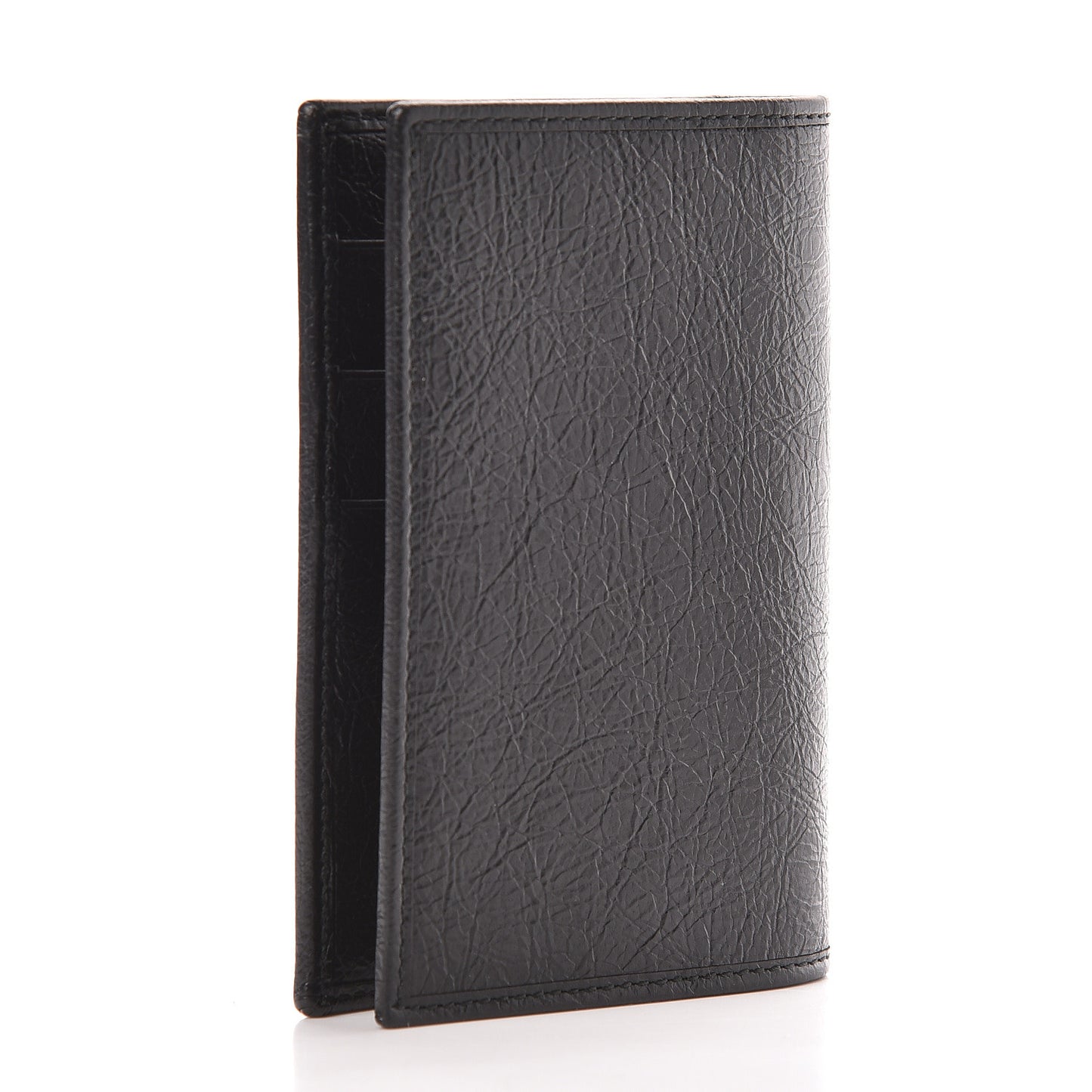 Fluffy Calfskin Morpheus Passport Case Black