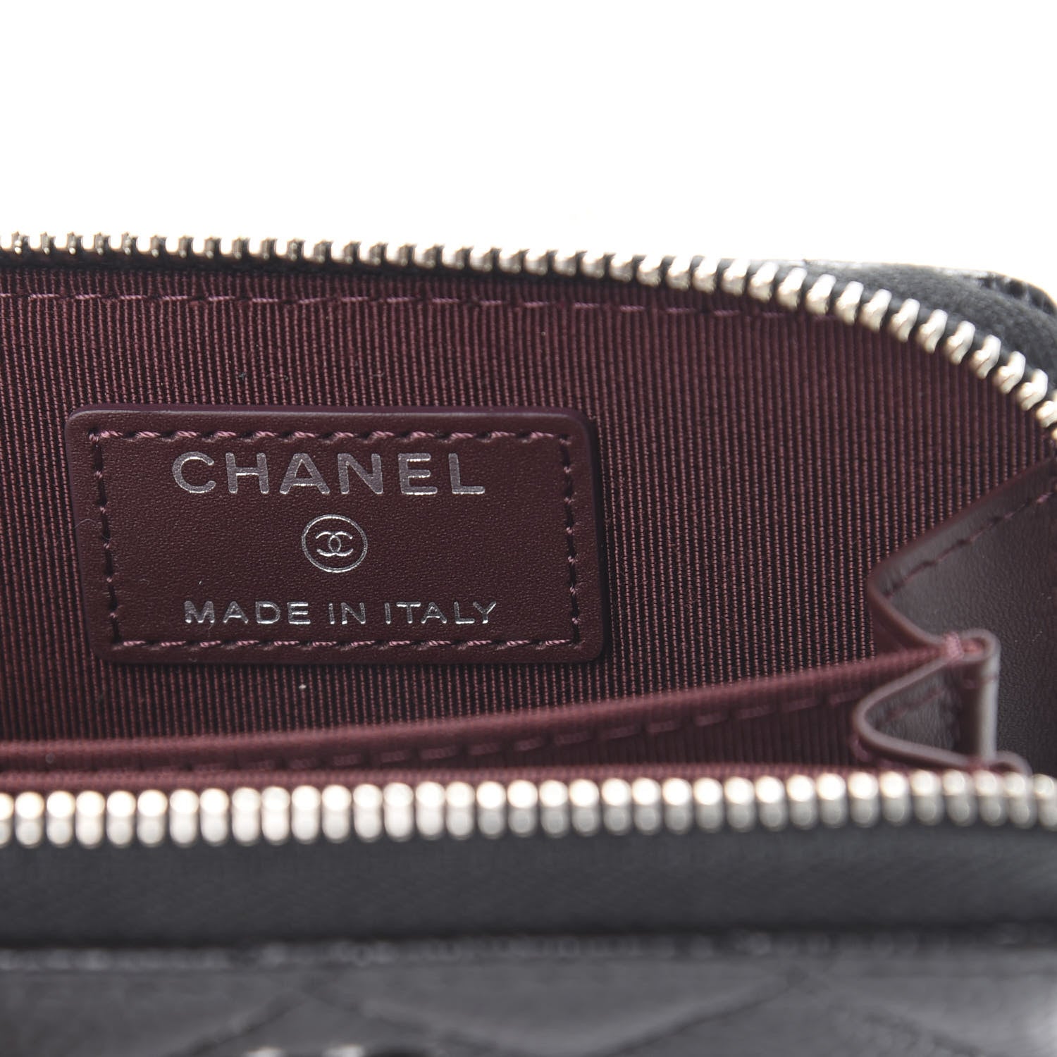 Chanel Caviar Quilted Zip Coin Purse Black 6 of 8