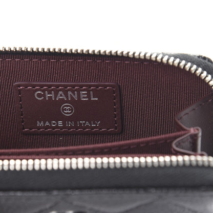 Chanel Caviar Quilted Zip Coin Purse Black 6 of 8