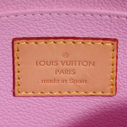 Louis Vuitton Monogram Multicolor Cosmetic Pouch White Litchi 6 of 7