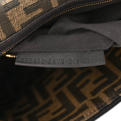 Fendi Fabric Jacquard FF 1974 Medium Baguette Tobacco Moro Black 8 of 15