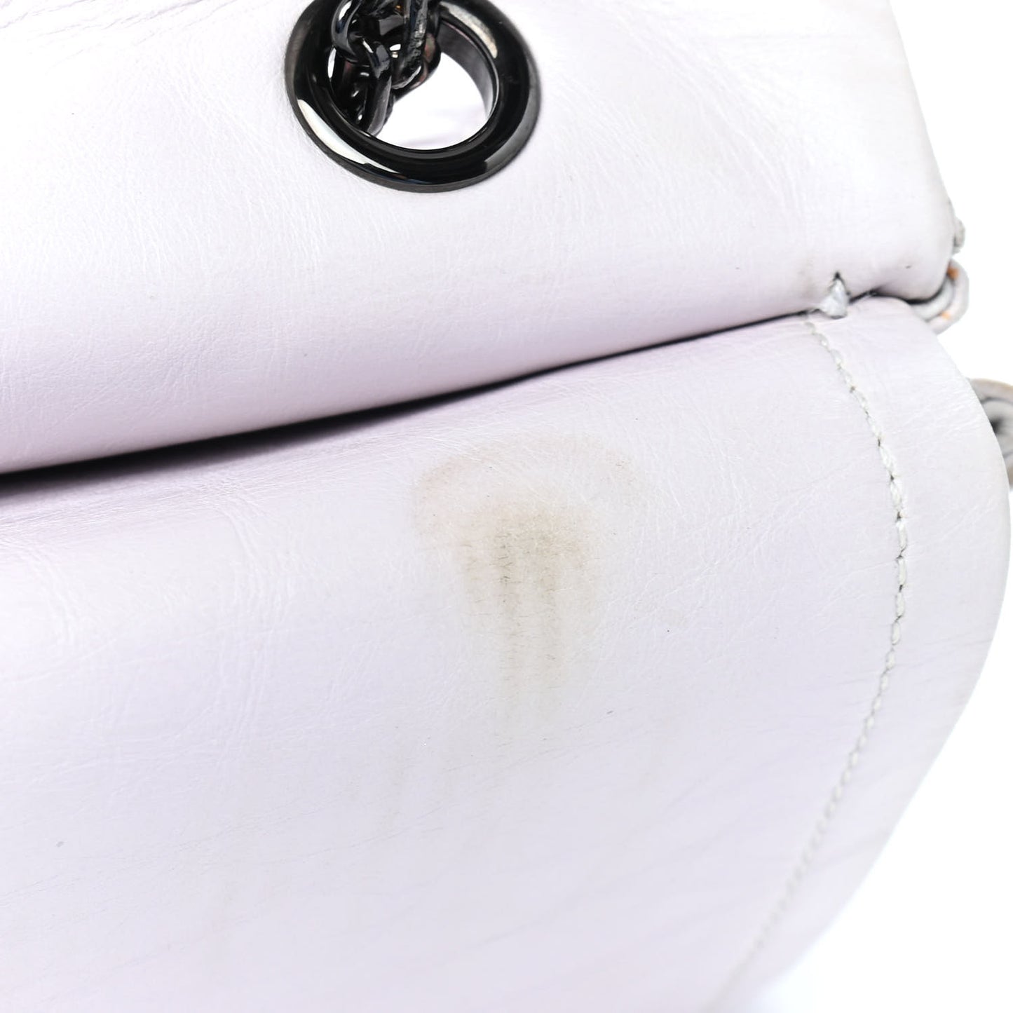 Aged Calfskin 2.55 Reissue 227 Flap White