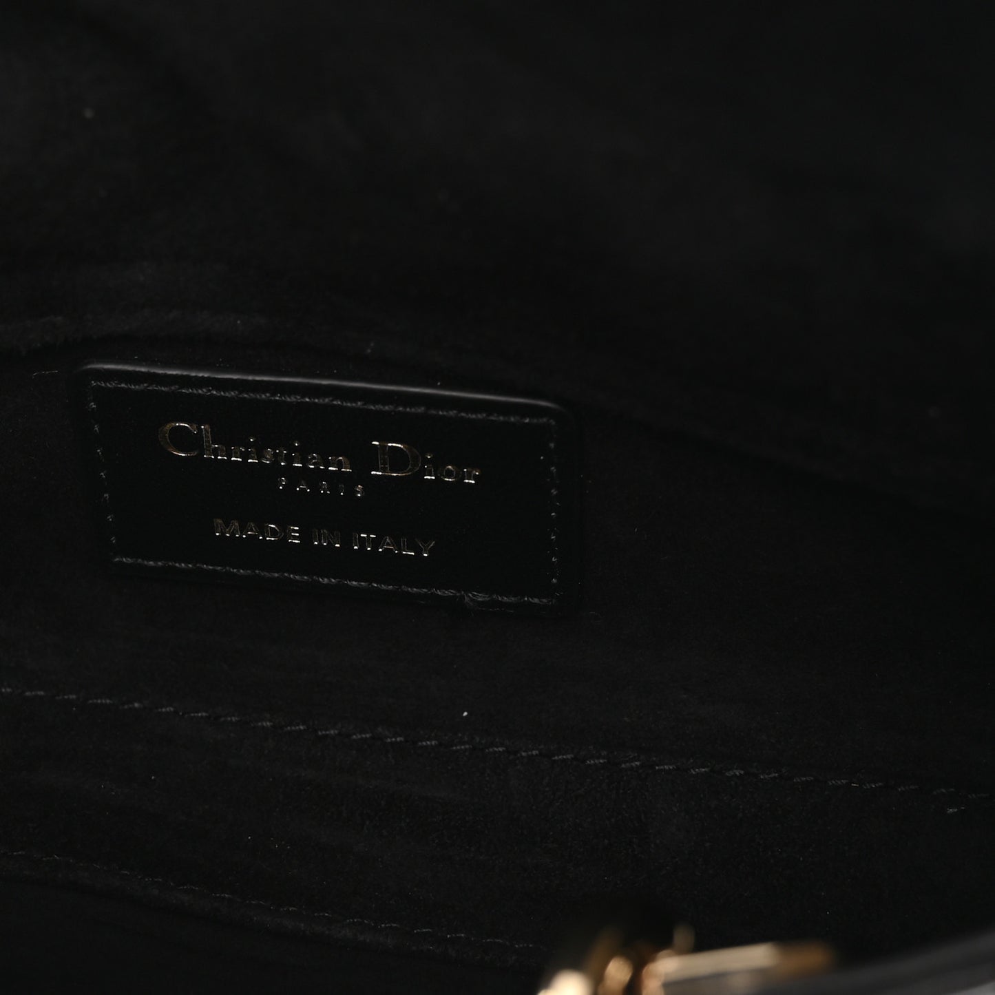Lambskin Cannage Micro Lady D-Joy Black