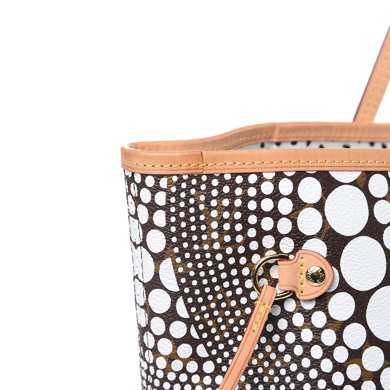Louis Vuitton Monogram Kusama Waves Neverfull MM White 12 of 15