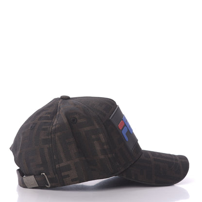 Fendi X FILA Cotton FF Mania Hat Tobacco Moro 6 of 7