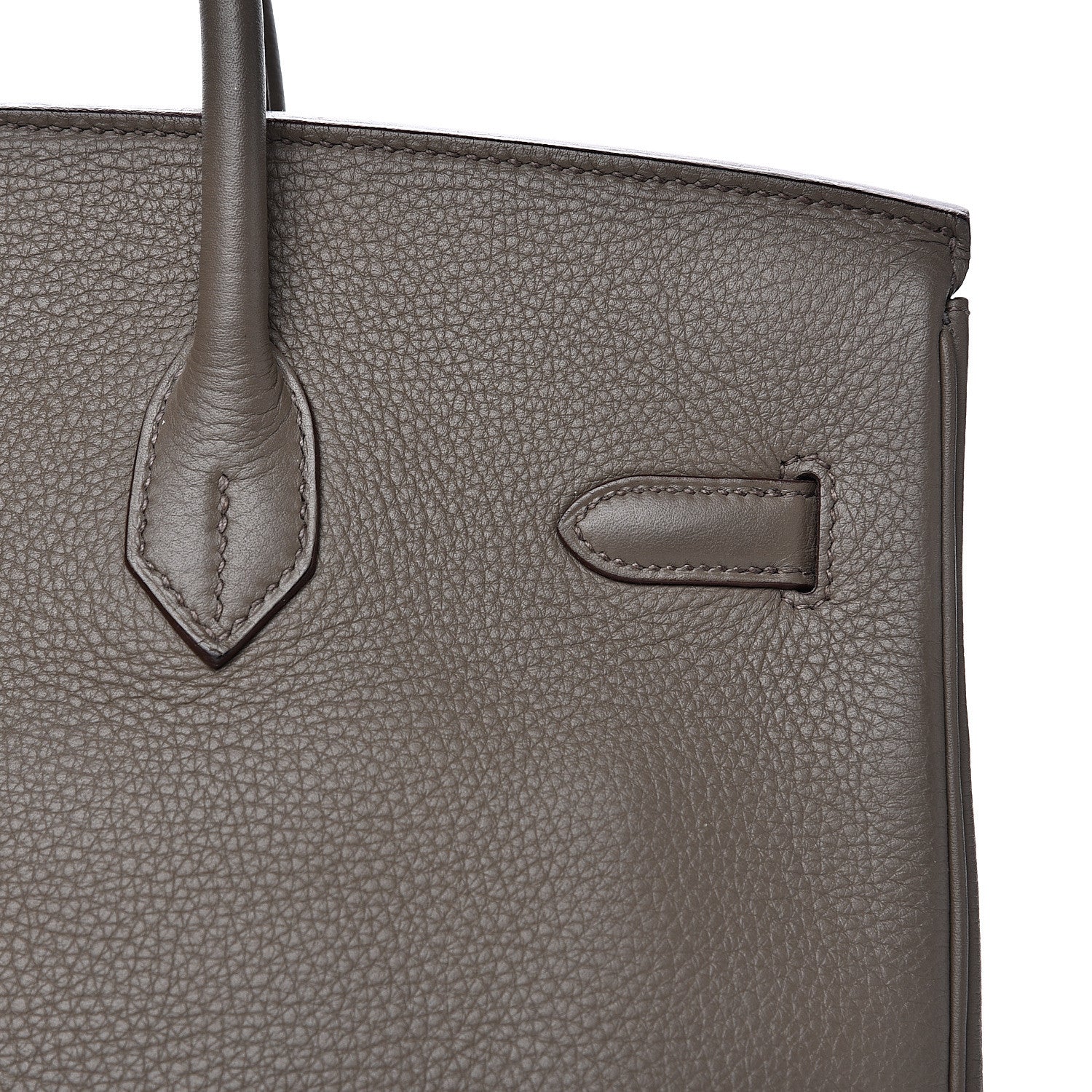 Hermes Taurillon Clemence Lizard Club Birkin 35 Etain Graphite 21 of 30