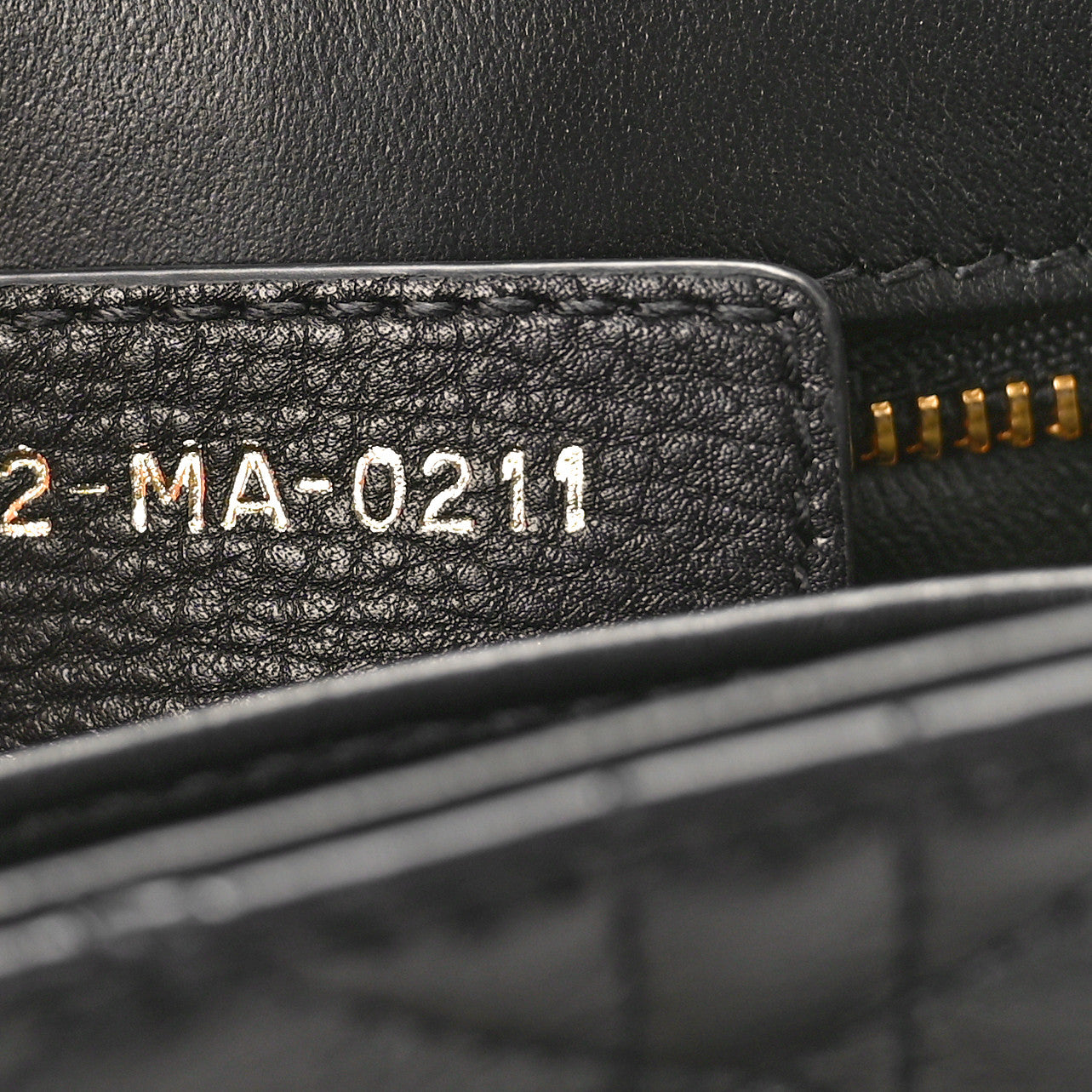 Calfskin Cannage Small Caro Bag Black