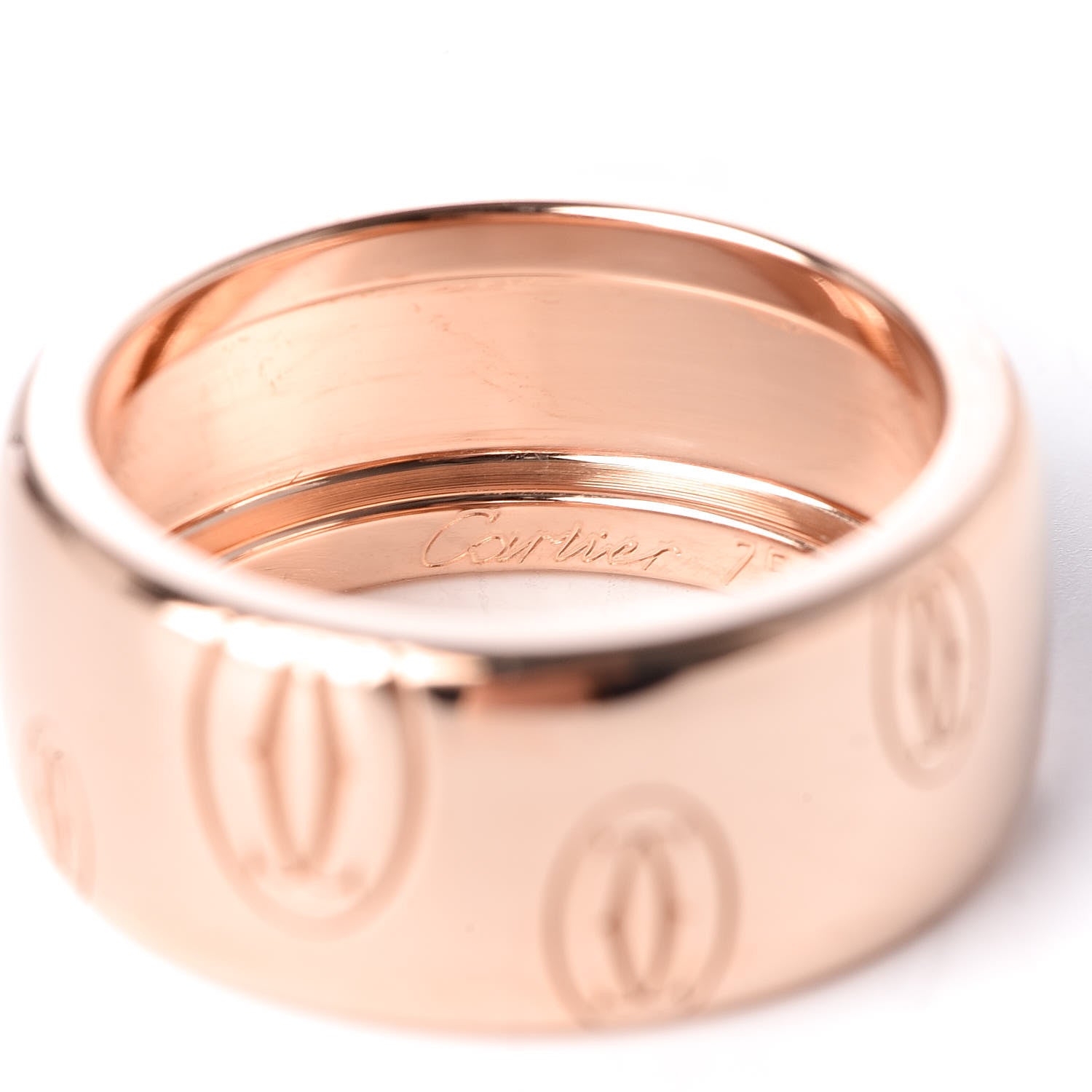 Cartier 18K Pink Gold 8mm Happy Birthday Band Ring 49 5 4 of 7