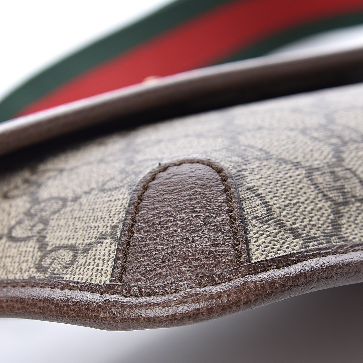 Gucci GG Supreme Monogram Neo Vintage Web Belt Bag Brown 7 of 10