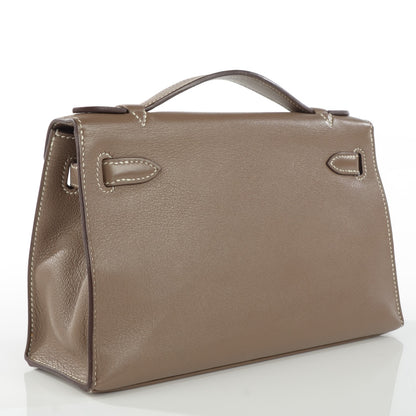 Hermes Swift Kelly Pochette Clutch Etoupe 3 of 18