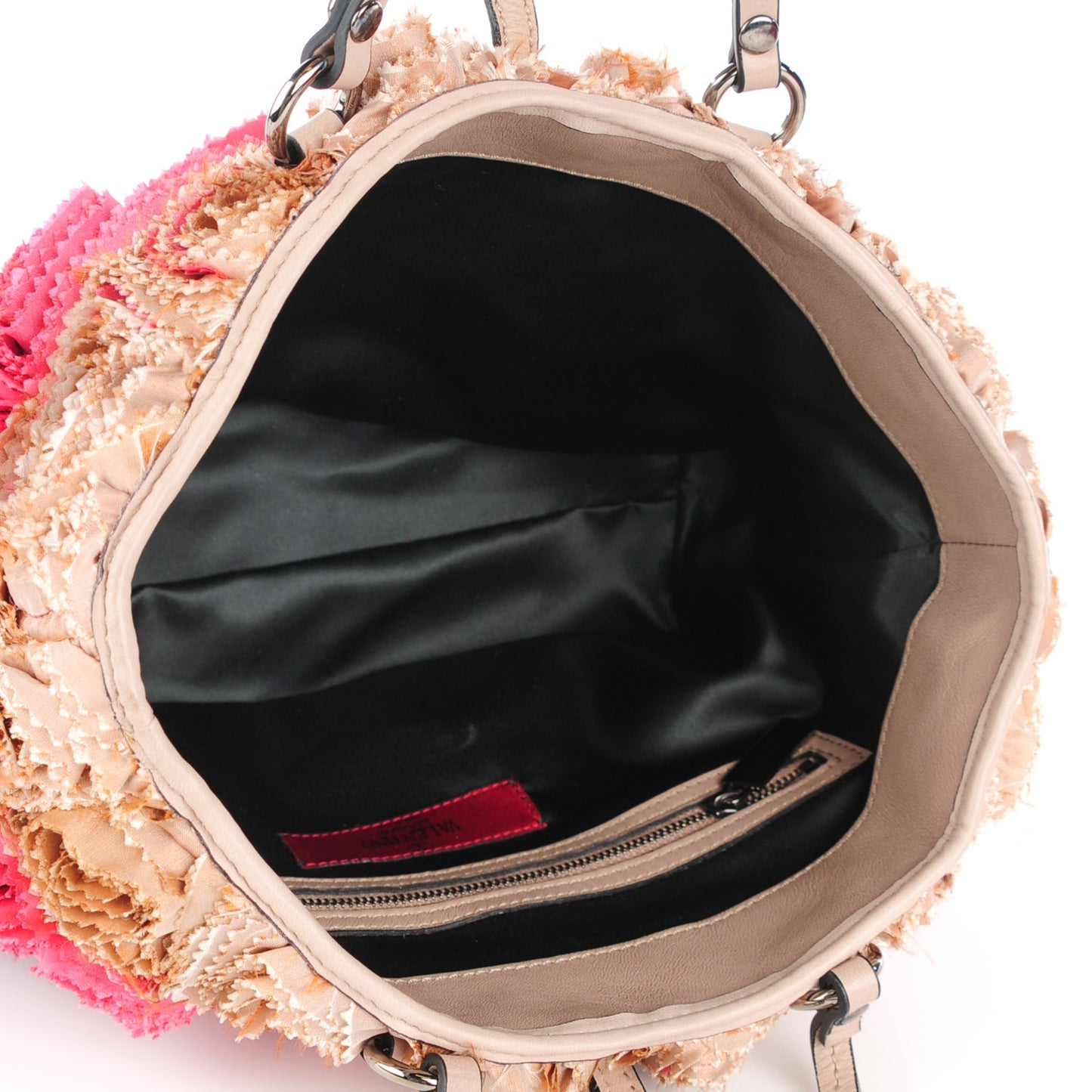 Silk Rosier Small Tote Pink Red