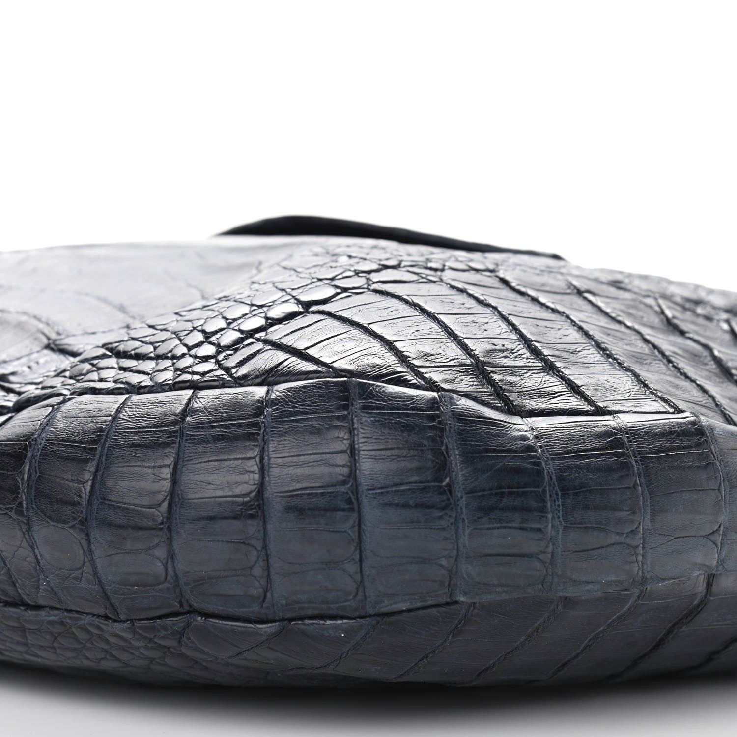 Nancy Gonzalez Crocodile Hobo Navy 10 of 12