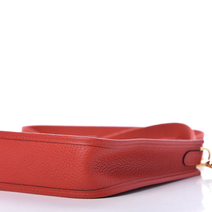 Hermes Taurillon Clemence Evelyne TPM Rouge Tomate Rouge Pivoine 8 of 11