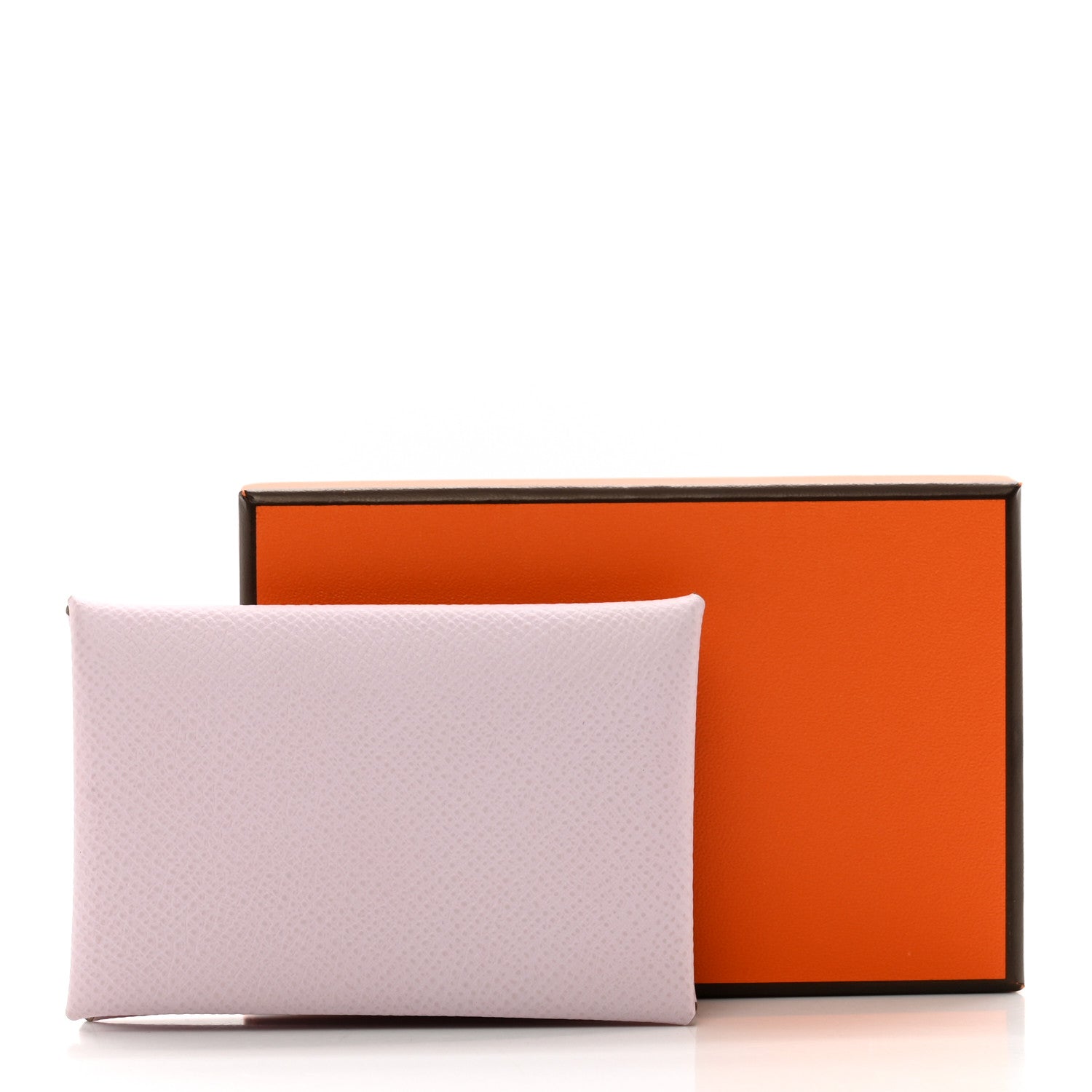 Hermes Epsom Calvi Card Case Mauve Pale 7 of 7