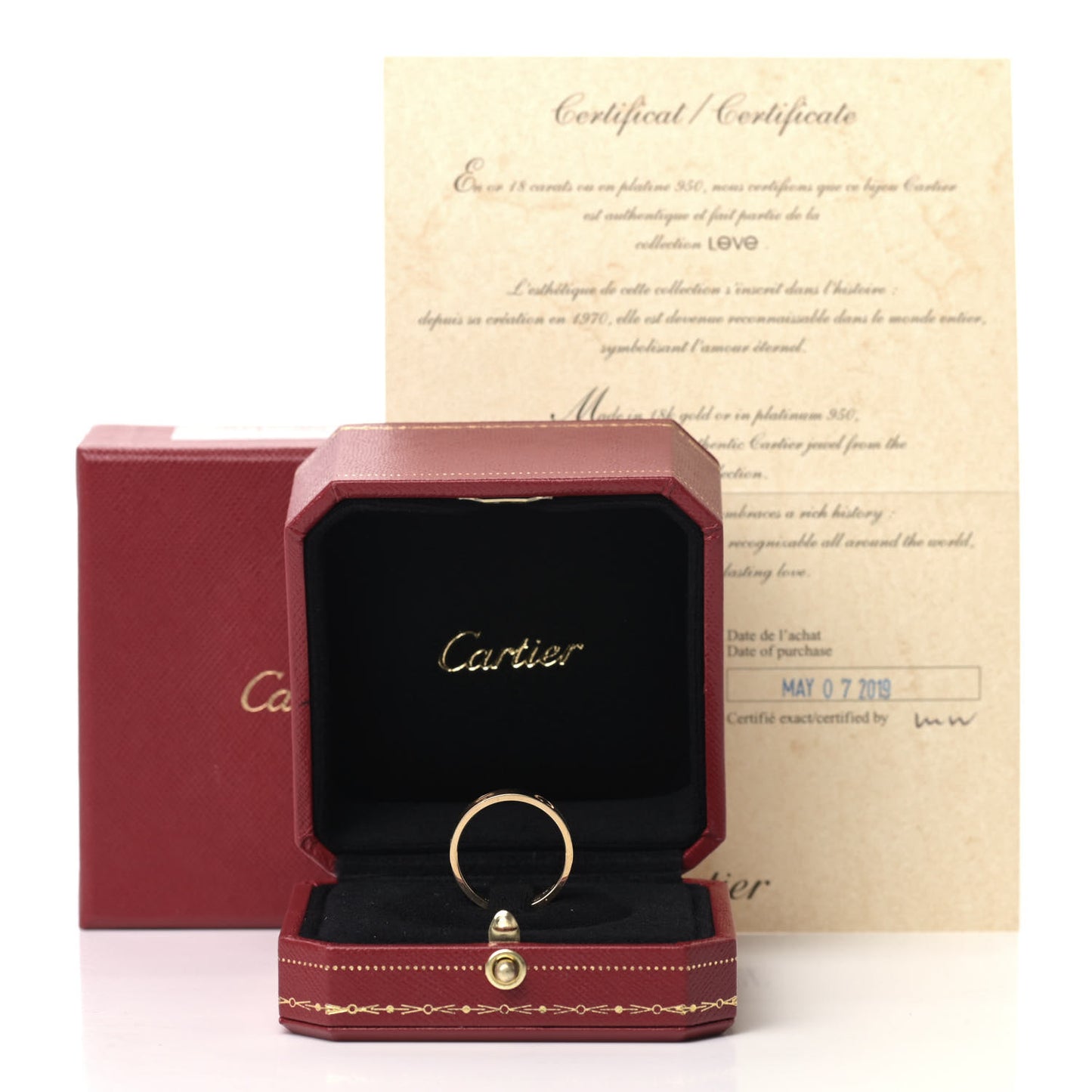 18K Yellow Gold 5.5mm LOVE Ring 56 7.5