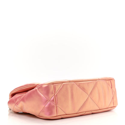 Chanel Iridescent Calfskin Quilted Medium Chanel 19 Flap Pink 4 of 11