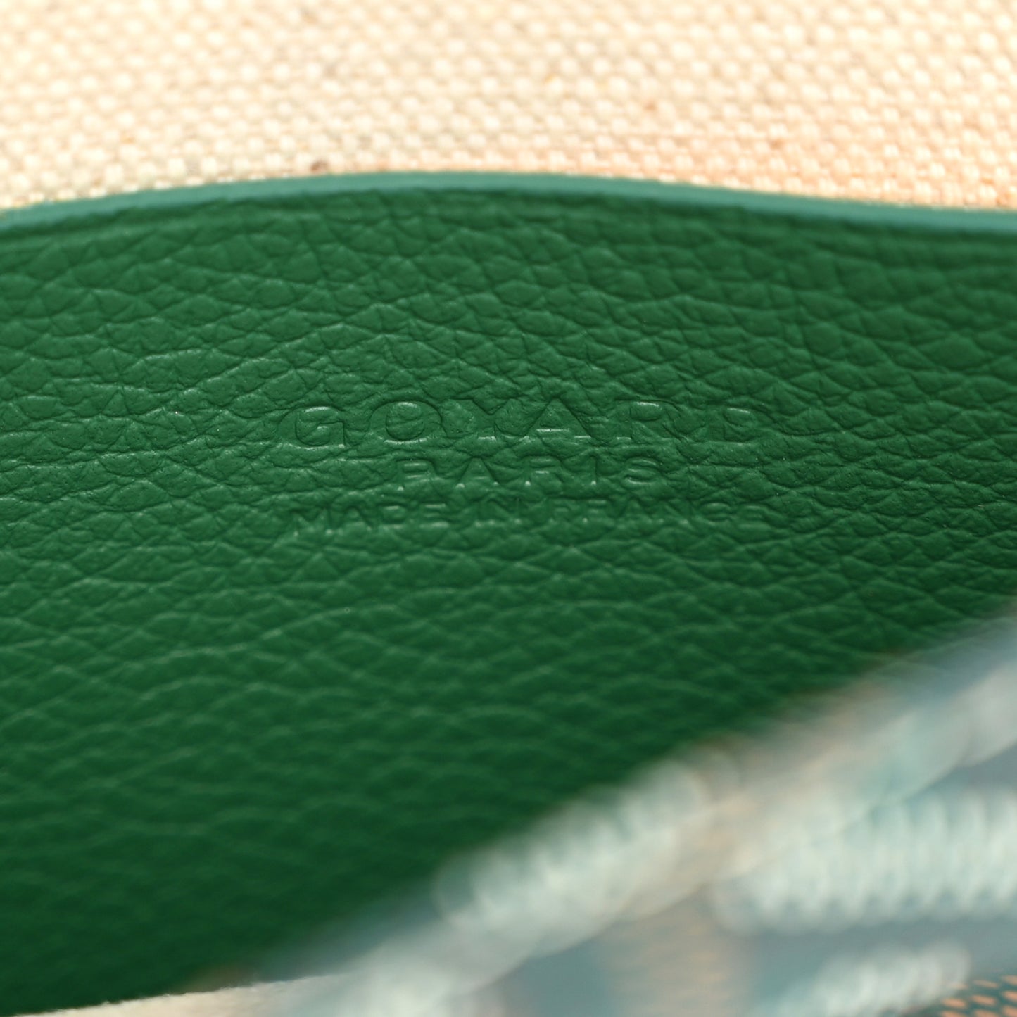 Goyardine Plumet Wallet Clutch Green