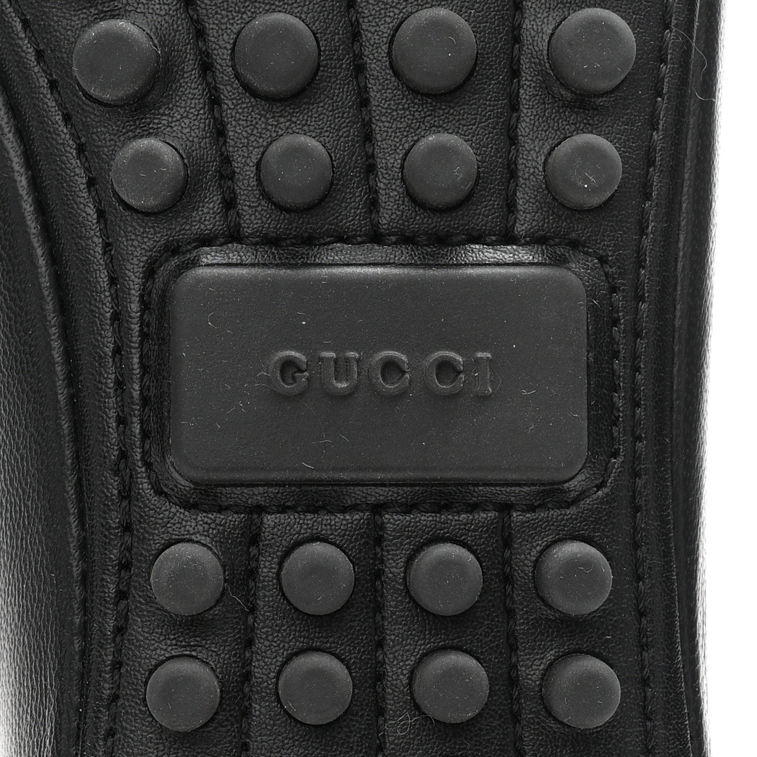 Gucci Calfskin Bayadere Bee Ballerina Flats 35.5 Black 7 of 10
