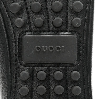 Gucci Calfskin Bayadere Bee Ballerina Flats 35.5 Black 7 of 10