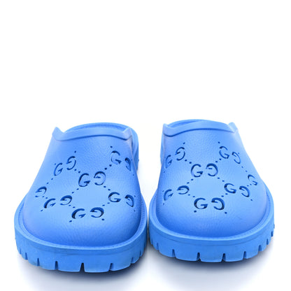 Gucci Rubber GG Monogram Mens Sandals 12 Bright Splash 3 of 10
