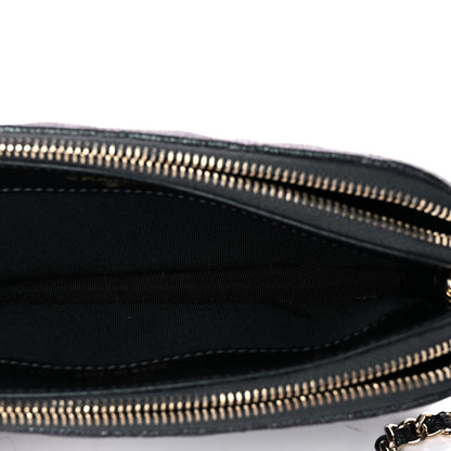 Chanel Iridescent Caviar Quilted Small Clutch With Chain Black 5 of 15
