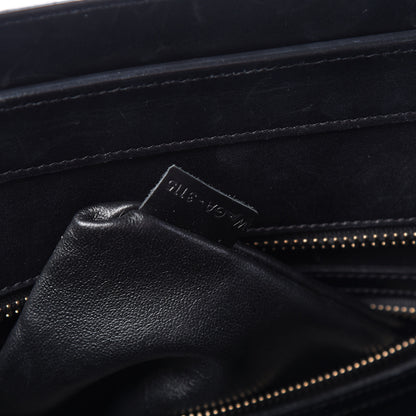 Celine Bullhide Calfskin Suede Mini Tri-Color Luggage Dark Ruby 7 of 20