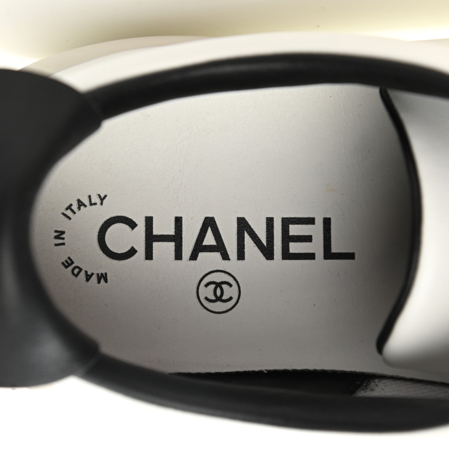 Chanel Calfskin CC Womens Sneakers 40 White 8 of 10