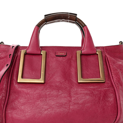 Chloe Tumbled Lambskin Small Ethel Satchel Cyclamen 8 of 10