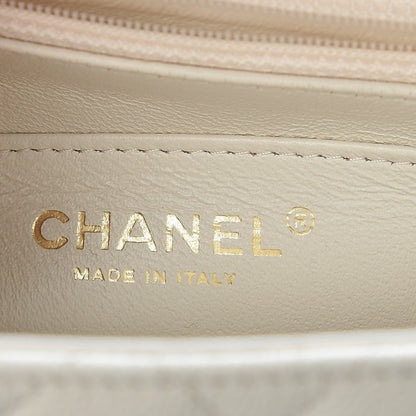 Chanel Caviar Quilted Mini Square Flap White 8 of 10
