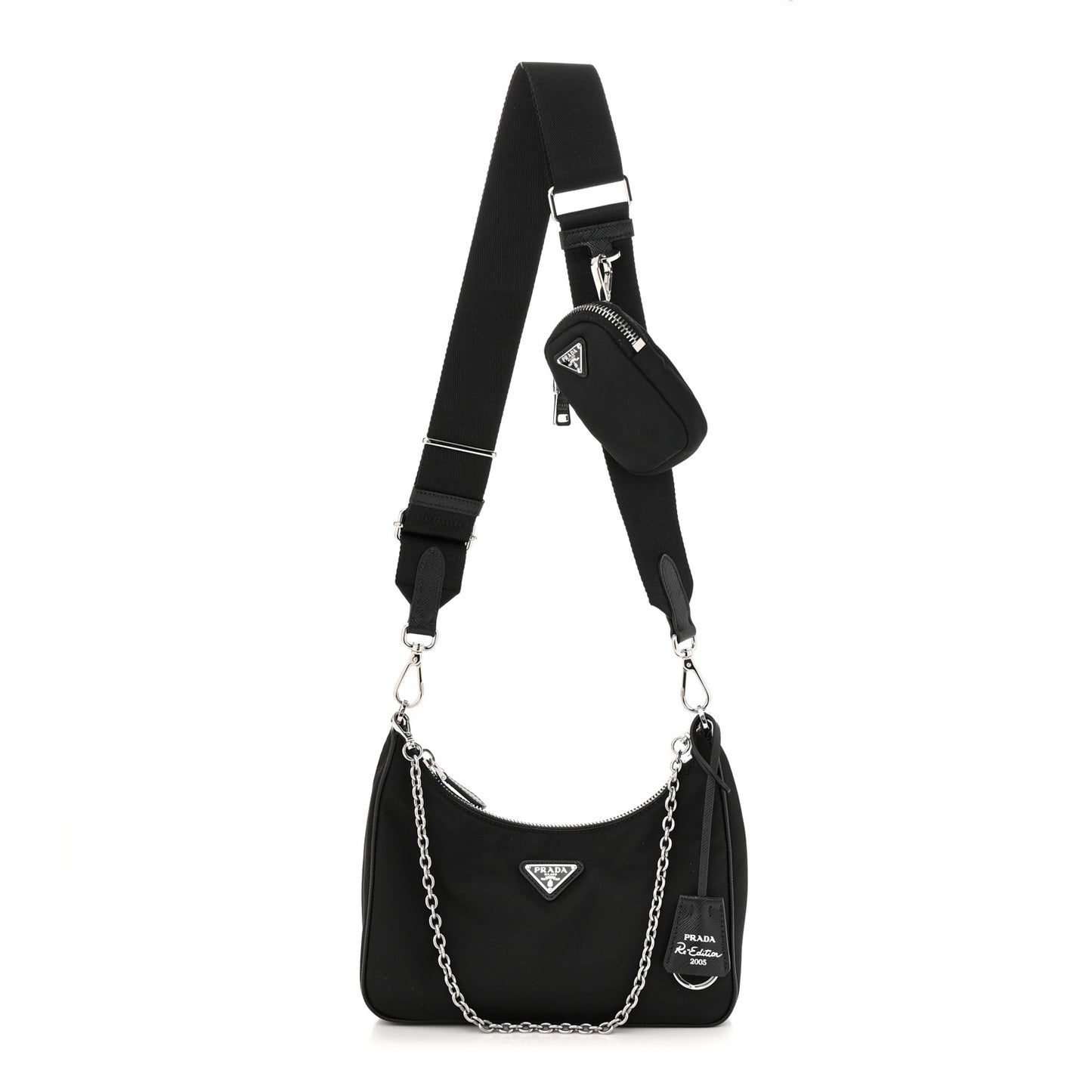 Nylon Re-Edition 2005 Shoulder Bag Black