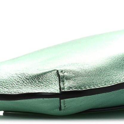 Fendi Vitello Laminato FF Diamonds Phone Pouch Verde Chiaro 10 of 12