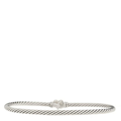 David Yurman Sterling Silver 18K Yellow Gold 3mm Cable Collectibles Heart Bracelet 2 of 4