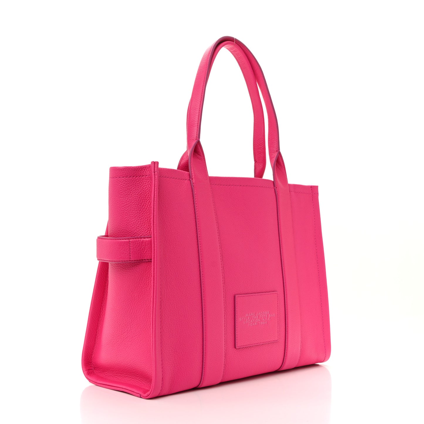 Grained Calfskin Large The Tote Bag Hot Pink
