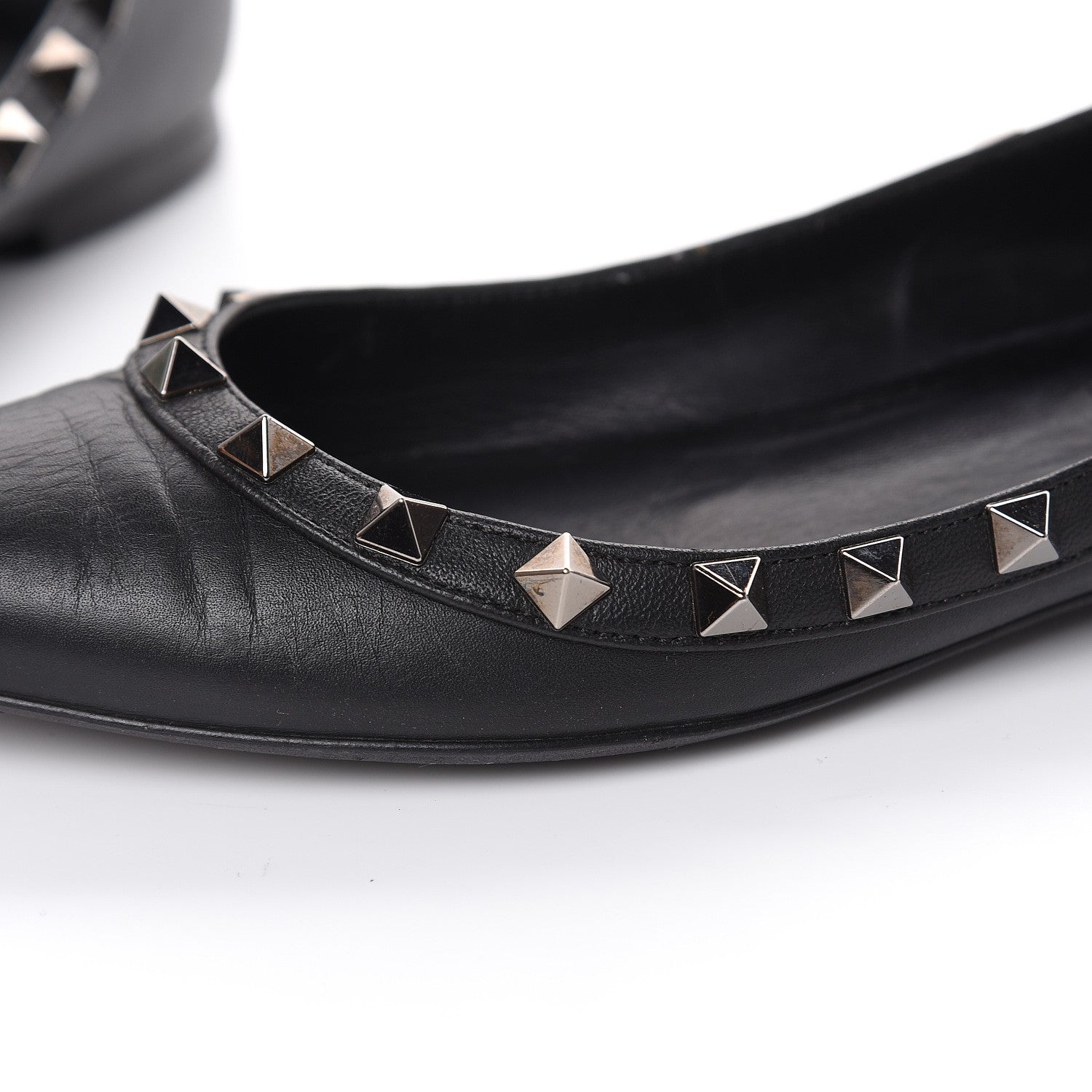 Valentino Garavani Nappa Rockstud Ballerina Flats 36 Black 13 of 13