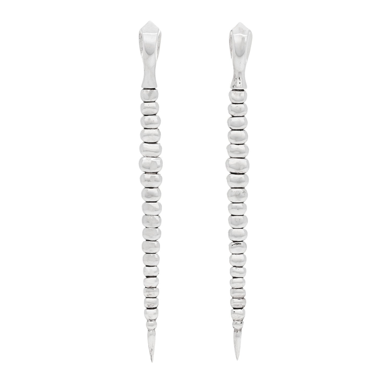 Tiffany Sterling Silver Elsa Peretti Snake Earrings 1 of 5