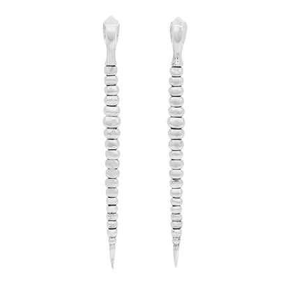 Tiffany Sterling Silver Elsa Peretti Snake Earrings 1 of 5