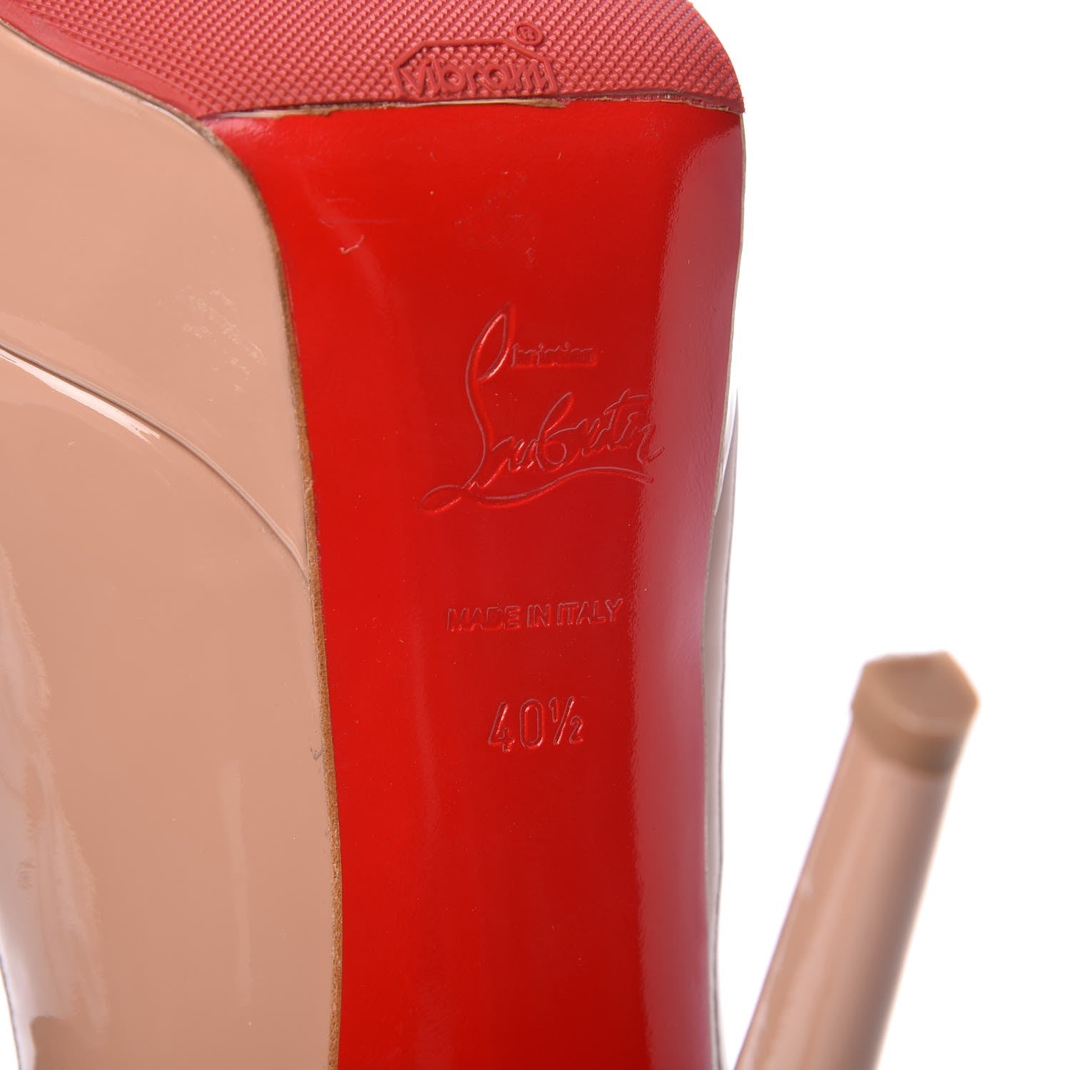 Christian Louboutin Patent Bianca 140 Pumps 40.5 Nude 6 of 11