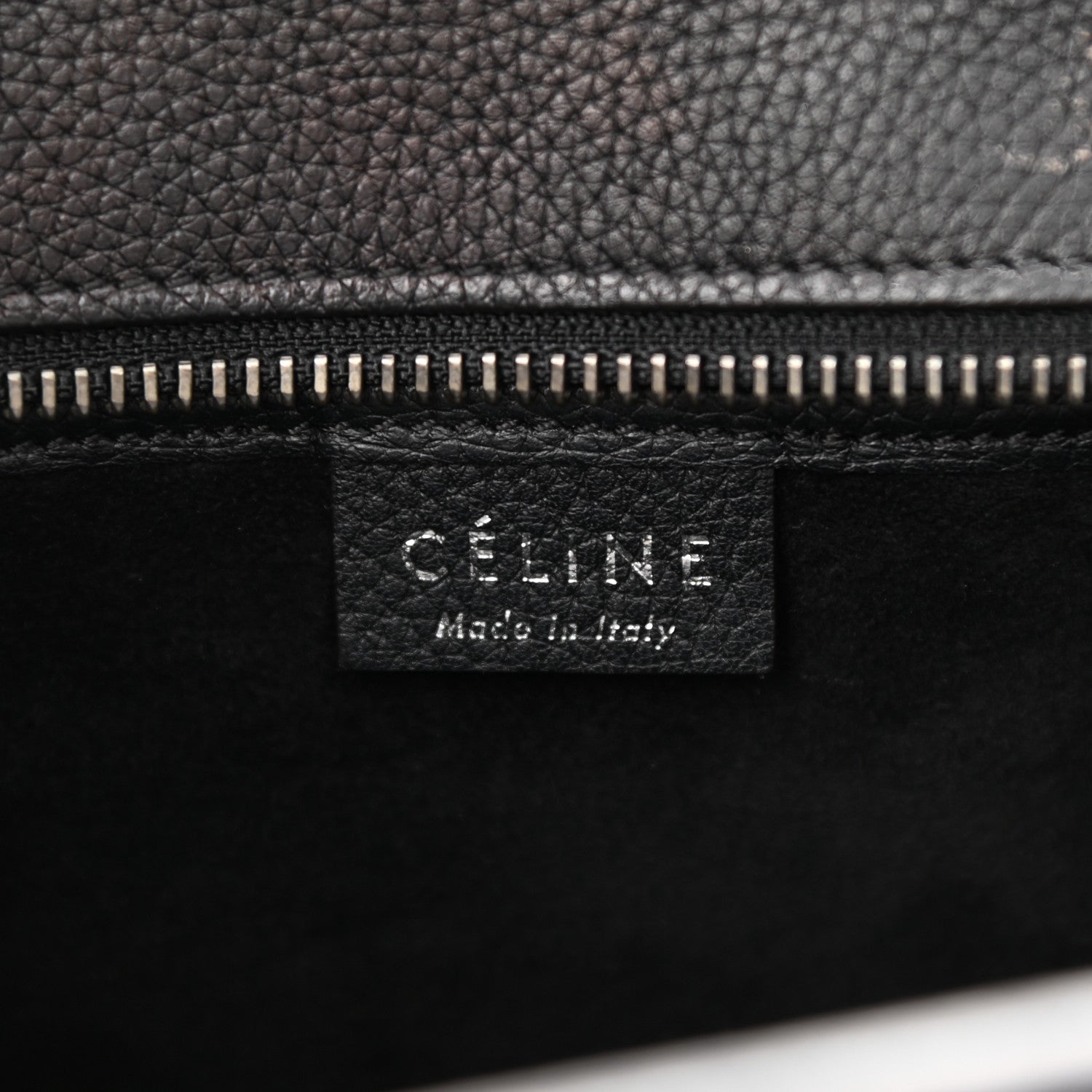 Celine Drummed Calfskin Nano Luggage Black 6 of 18