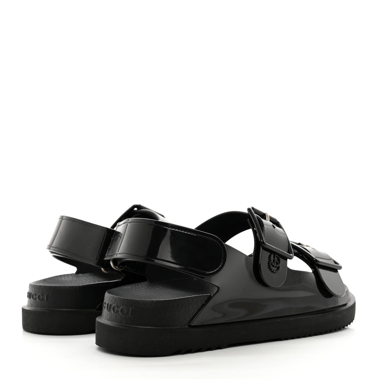 Gucci Rubber Mini Double G Womens Isla Dad Sandals 36 Black 4 of 7