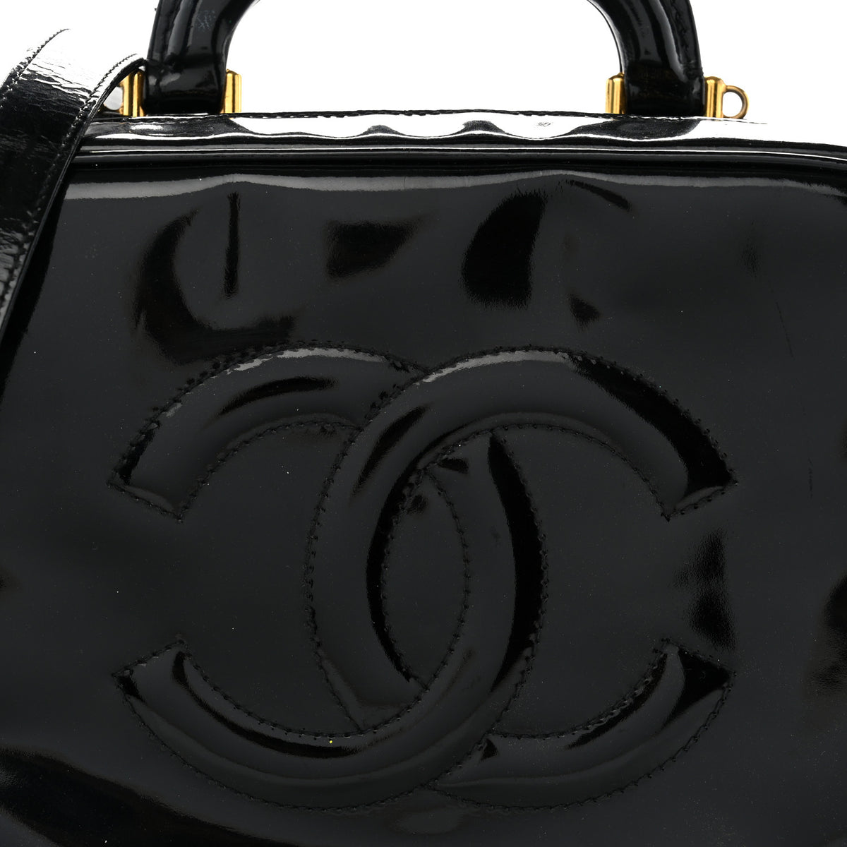Chanel Patent Timeless CC Vanity Case Black 8 of 13