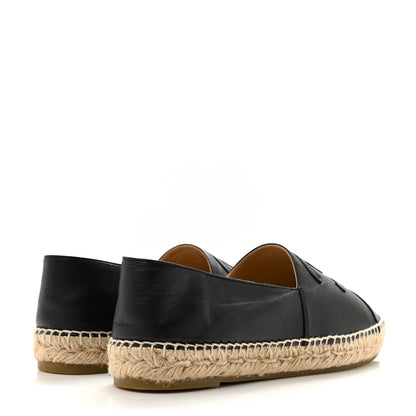 Chanel Lambskin CC Espadrilles 41 Black 5 of 9