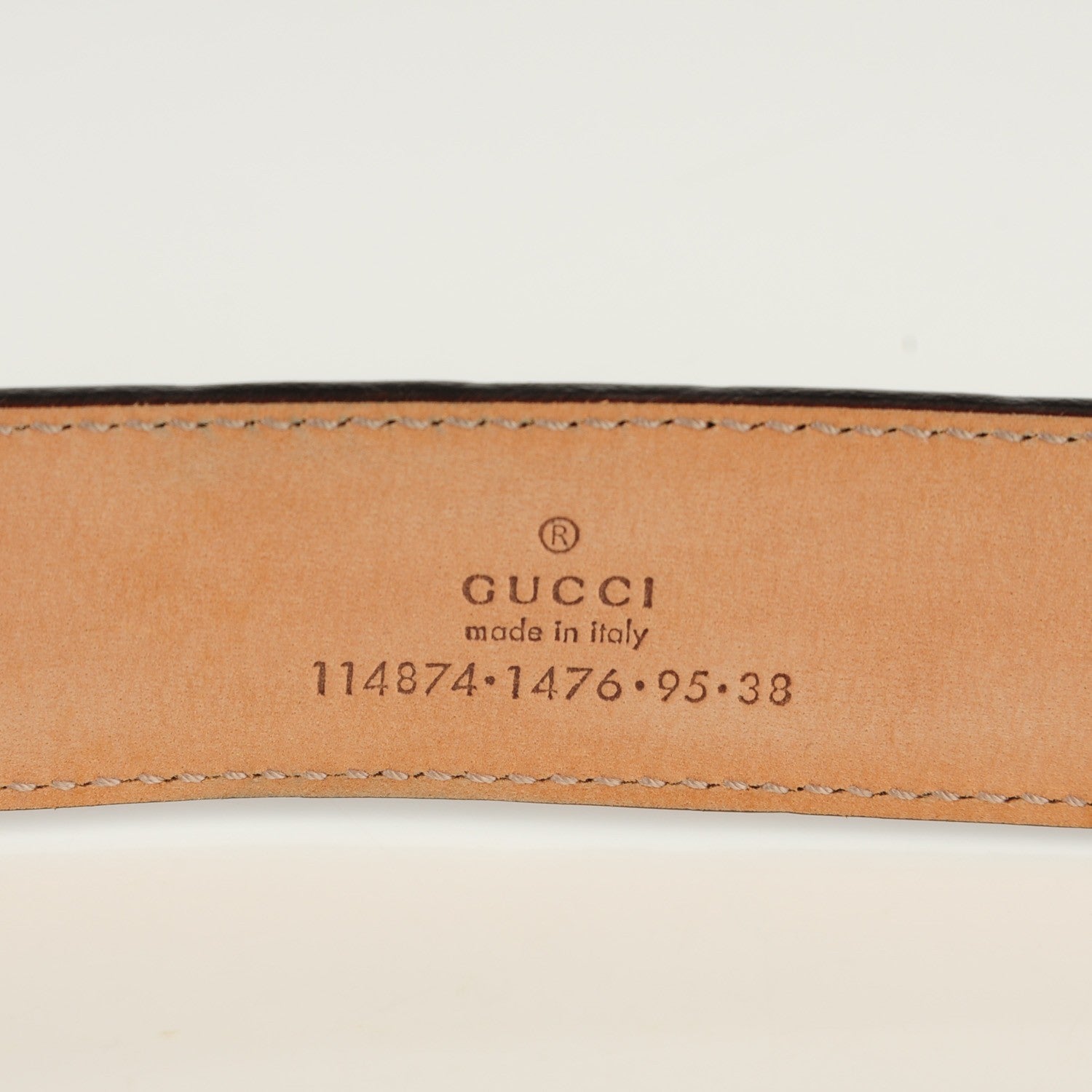 Gucci Guccissima Interlocking G Belt 100 40 Winter Rose 5 of 5