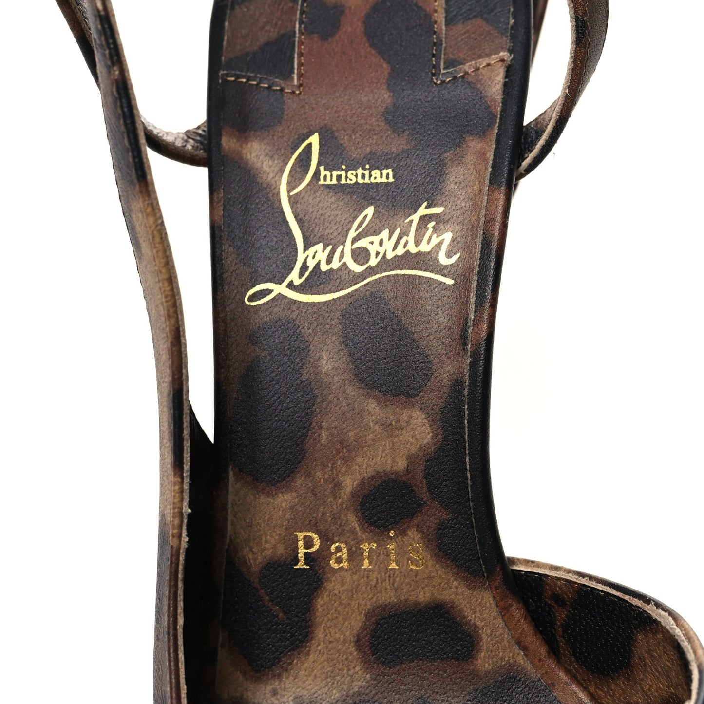 Calfskin Leopard Jenlove Alta 120 Pumps 36.5 Brown