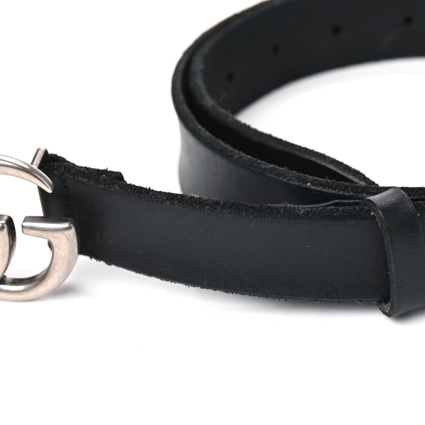 Cuoio Toscano Nickel Double G 30mm Belt 90 36 Black