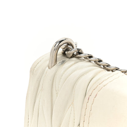 Miu Miu Nappa Matelasse Crystal Embellished Lady Shoulder Bag White 19 of 19