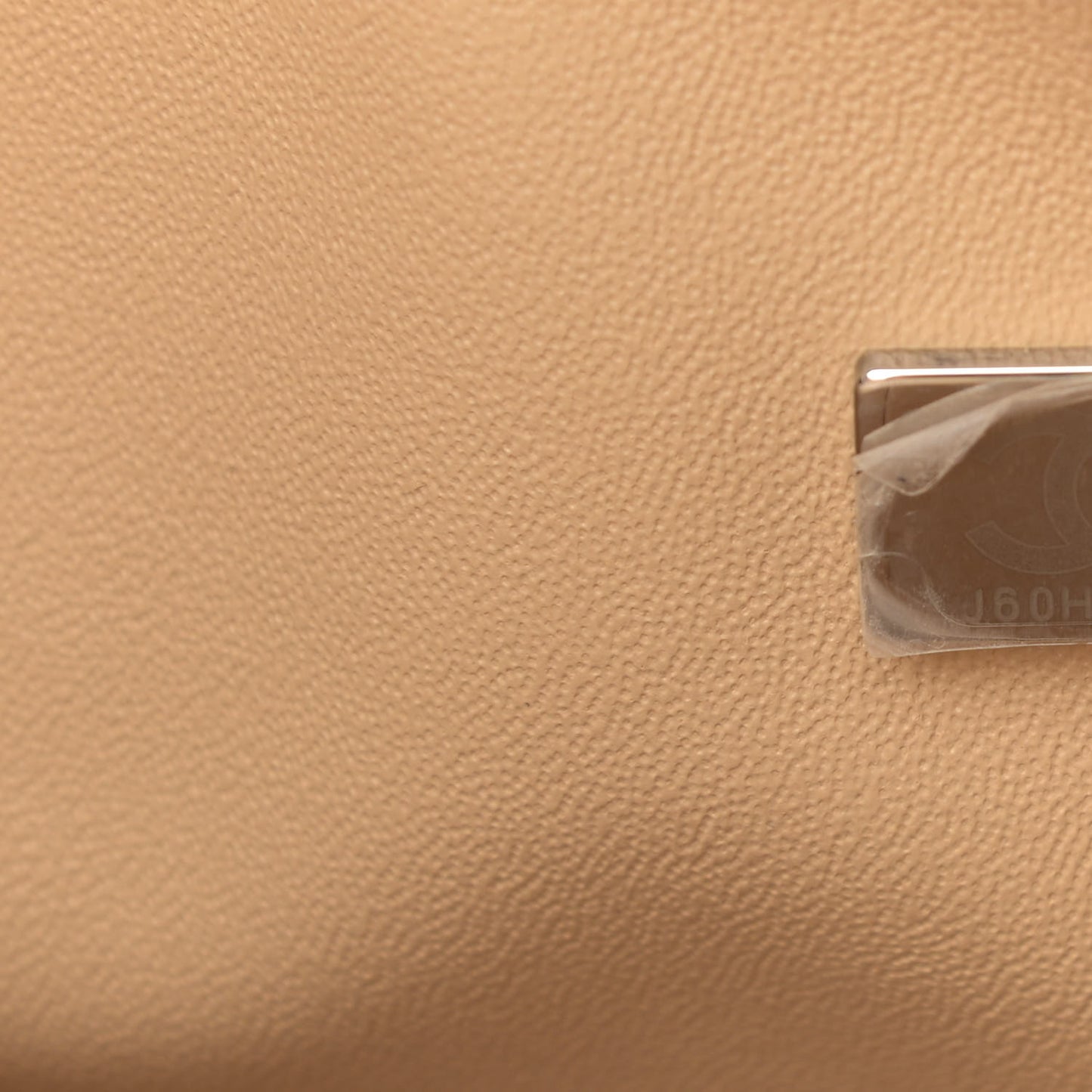 Caviar Quilted Medium Double Flap Beige