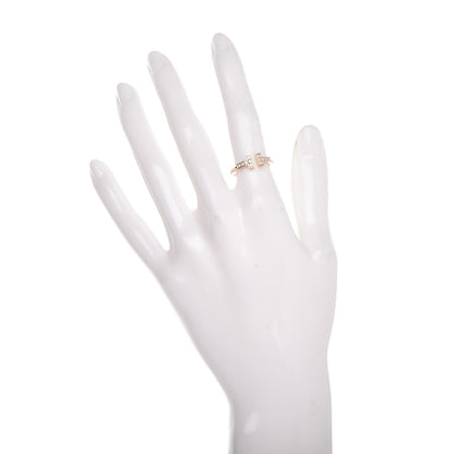 Tiffany 18K Rose Gold Diamond T Wire Ring 49 5 2 of 6